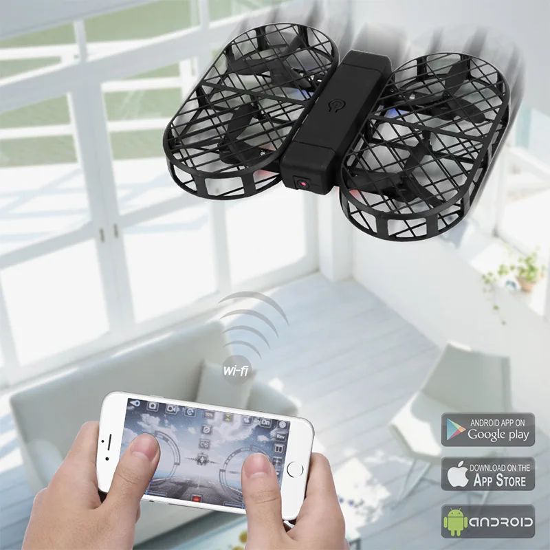 RC Квадрокоптер складной Дрон с камерой hd 480P 720P FPV WiFi управление 2 4G 4CH 6-осевой