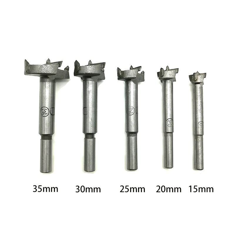 Сверло форстнера для дерева сверло самоцентрирующееся отверстие пилы Резак Деревообрабатывающие инструменты набор 15 мм, 20 мм, 25 мм, 30 мм, 35 мм шарнир Forstner биты DT2