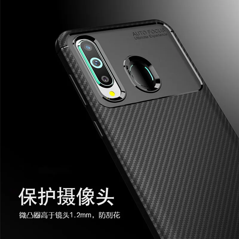 Корпус из углеродного волокна для samsung Galaxy A8s G8870 чехол Высокое качество Алмазная сетка Дизайн чехол для samsung Galaxy A8s SM-G8870 чехол