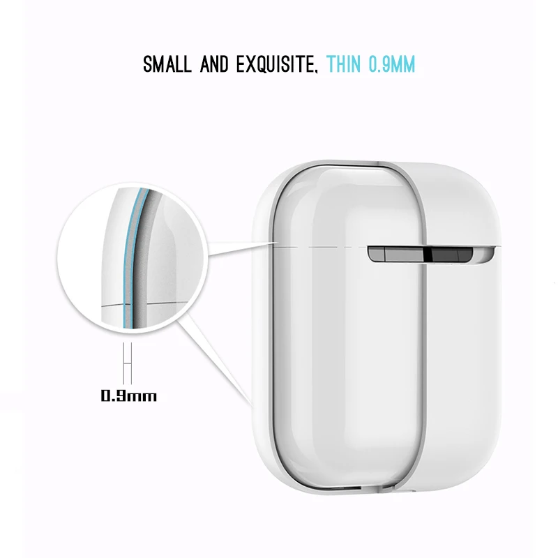 CASPTM раздельные наушники, аксессуары для Apple Airpods 1 2, ультра-тонкая bluetooth-гарнитура, силиконовый чехол, защитный чехол для Airpods