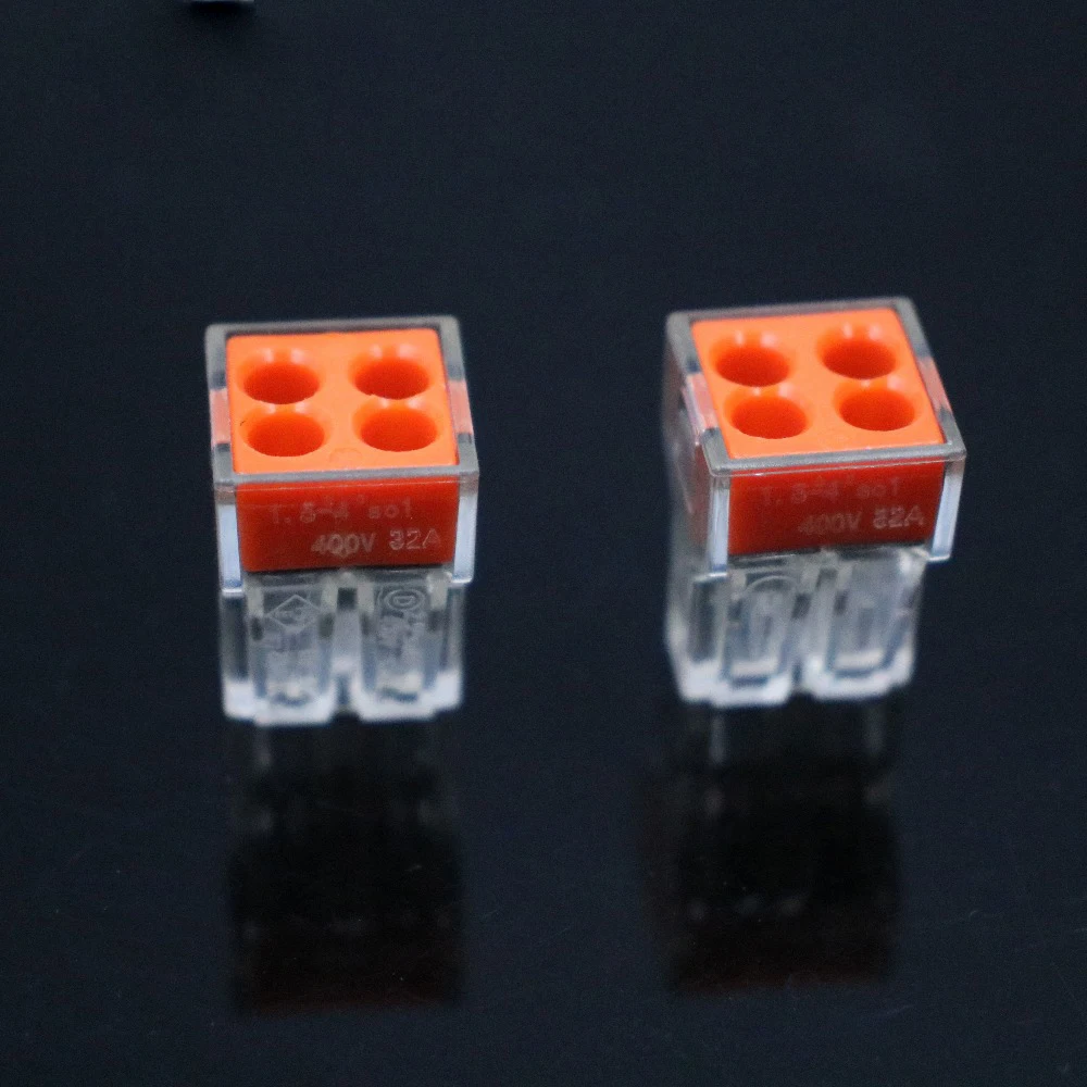 Новый 10 шт. PCT104 773 104 разъем проводки для распределительной коробки 4 pin кондуктор