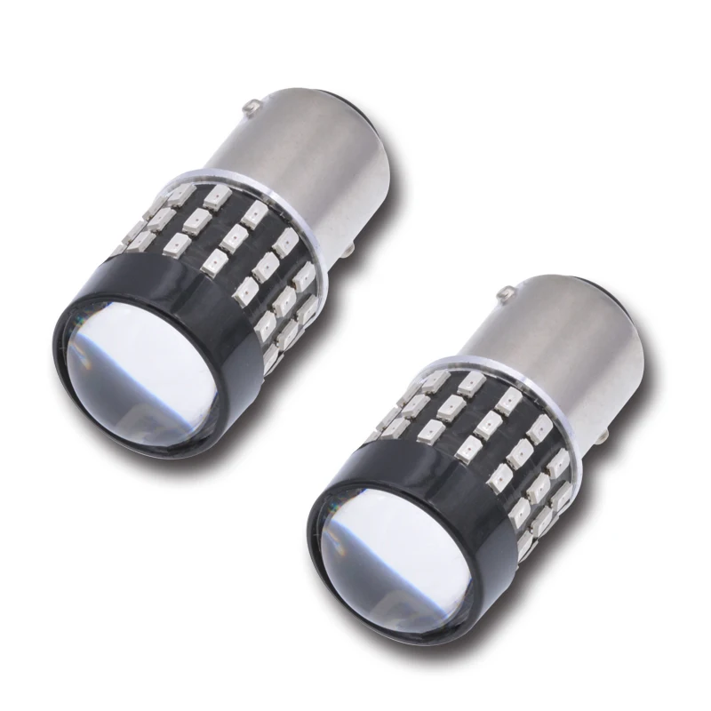 2 шт. супер яркий 1157 BAY15D 3014 54 EX Chipsets 2057 2357 7528 светодиодный лампы для указателей