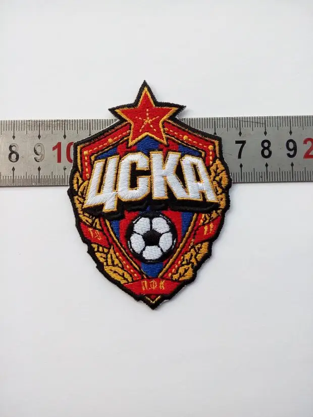2 шт./лот, Футбольная команда fussball, клубная команда PFC, ЦСКА, логотип, железная нашивка, Aufnaeher, аппликация, Buegelbild, вышитая