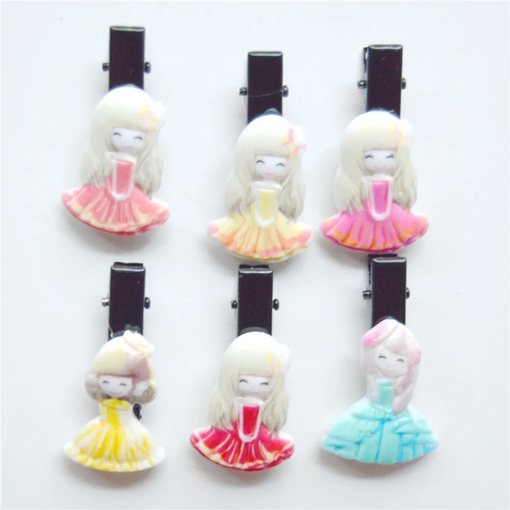 10PCS/Lot Cute Cartoon girls Hairpin Baby Girls Kids Hair Clips Pins princess Barrette Accessories For Children Clip Hairclip | Детская
