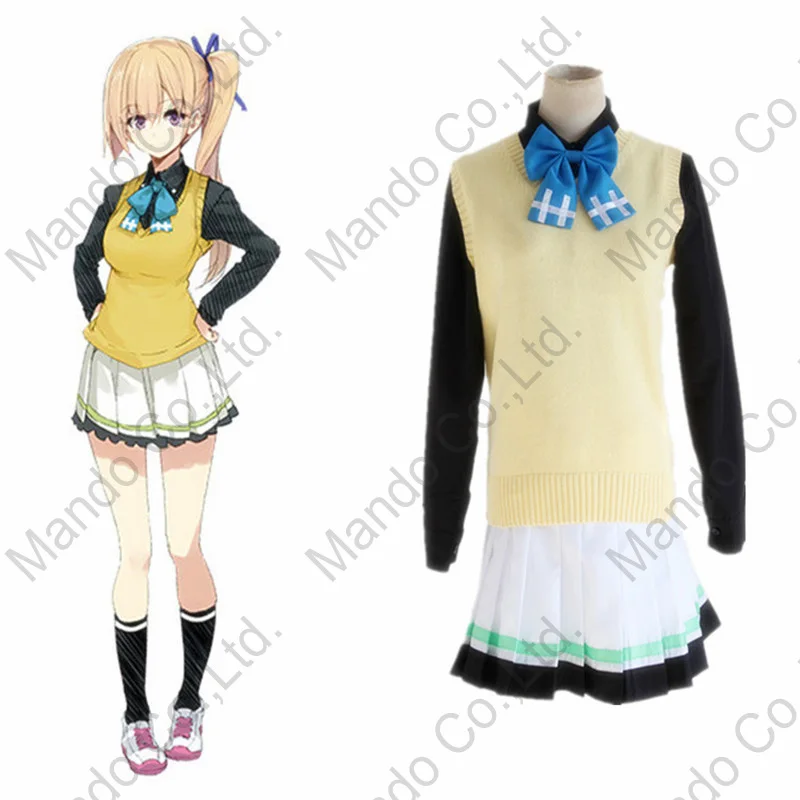 

Anime Myriad Colors Phantom World Kawakami Mai Cosplay Costume Girls School Students Uniform women halloween outfit