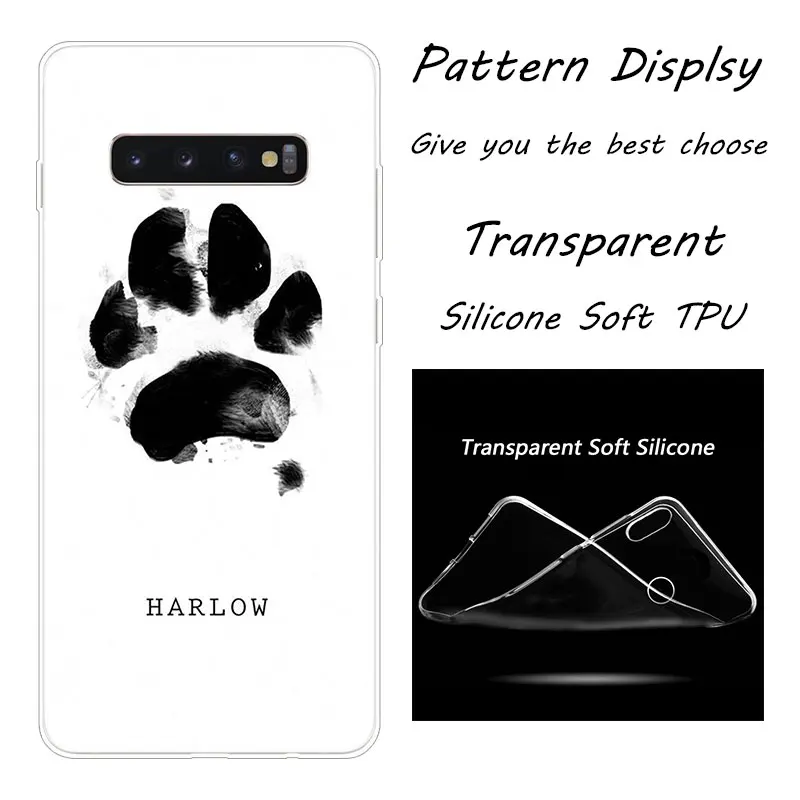 009 Мягкий силиконовый чехол Best friends Dog paw для samsung Galaxy S10 S9 S8 Plus S7 Edge A6 A8 Plus A7 A9 A5 Модный чехол - Цвет: 009