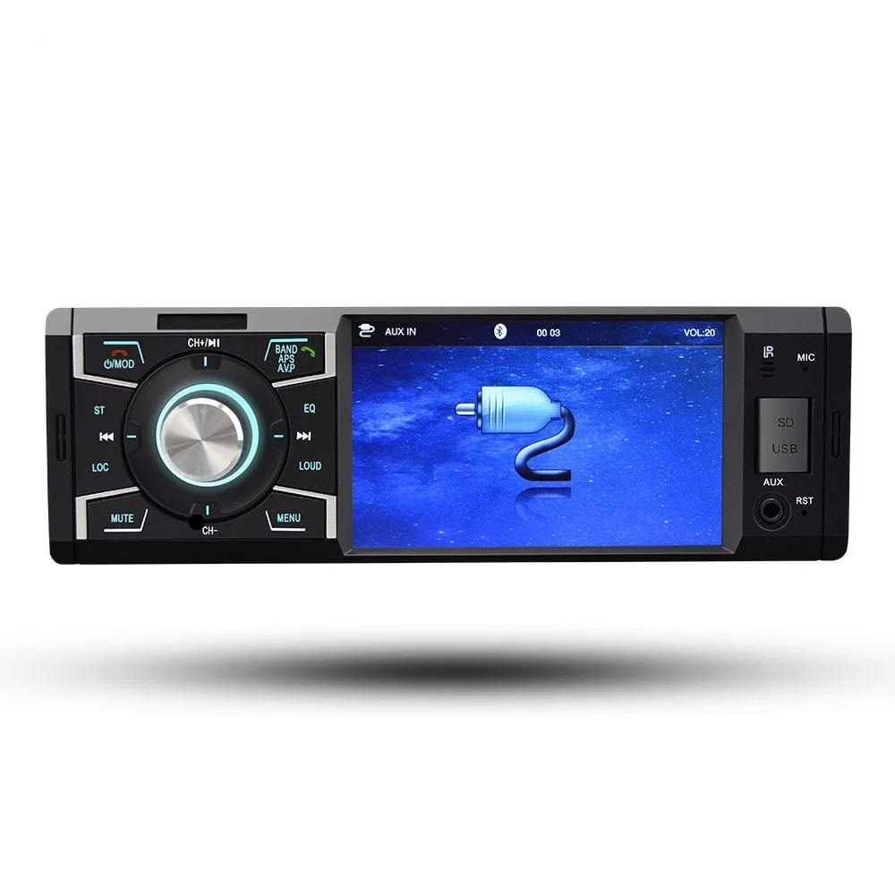 Плеер автомобиля Bluetooth 1 DIN 4 дюймов WinCE 6.0 Системы MP3 MP4 MP5 Стерео FM Радио приемник AUX