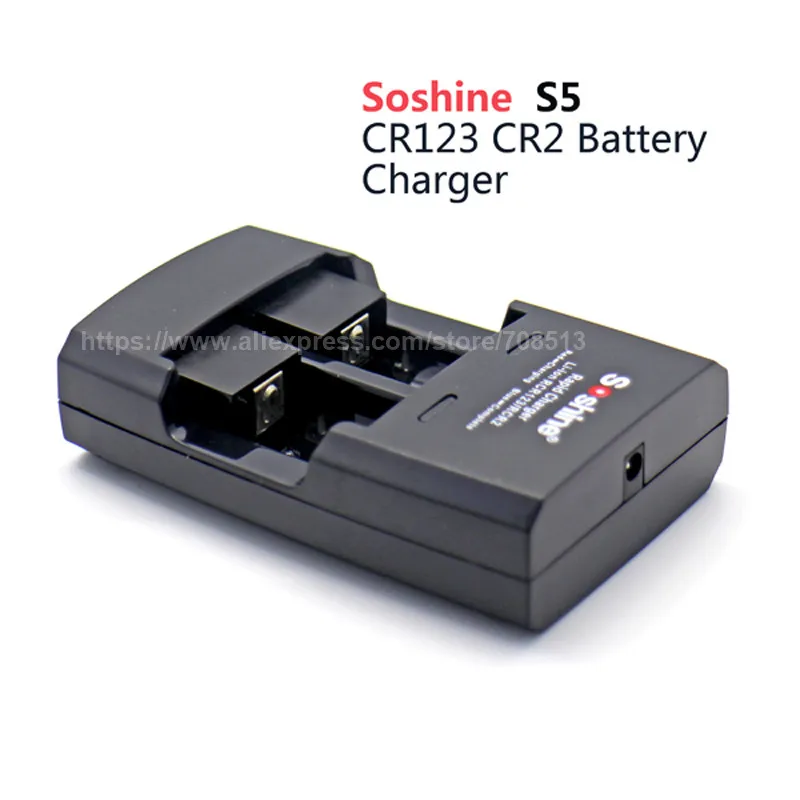 Soshine SC-S5 Интеллектуальное Быстрое Зарядное устройство для батарей CR123A/CR2