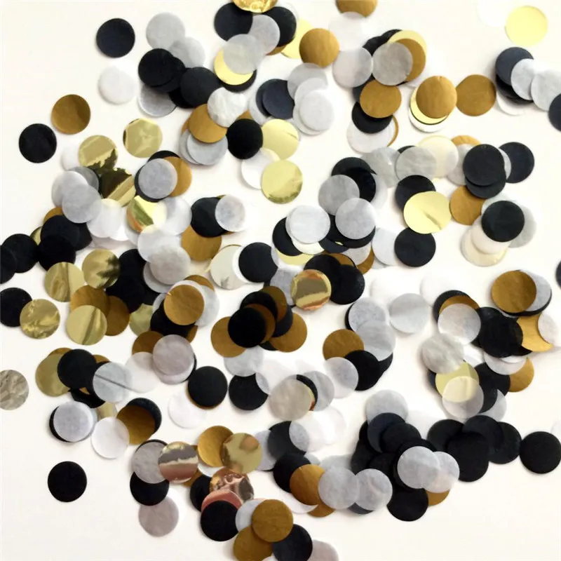 Colorsl1000Pcs Бумага конфетти шарики для свадебного украшения День рождения Kid Baby Shower