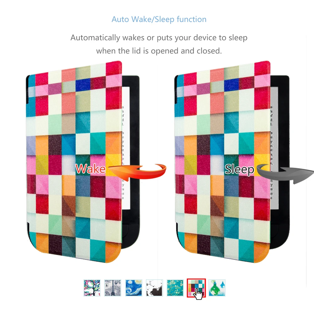 Для 2016 PocketBook Touch hd 631 ereader funda защитный чехол + протектор экрана стилус|ereader case|case for