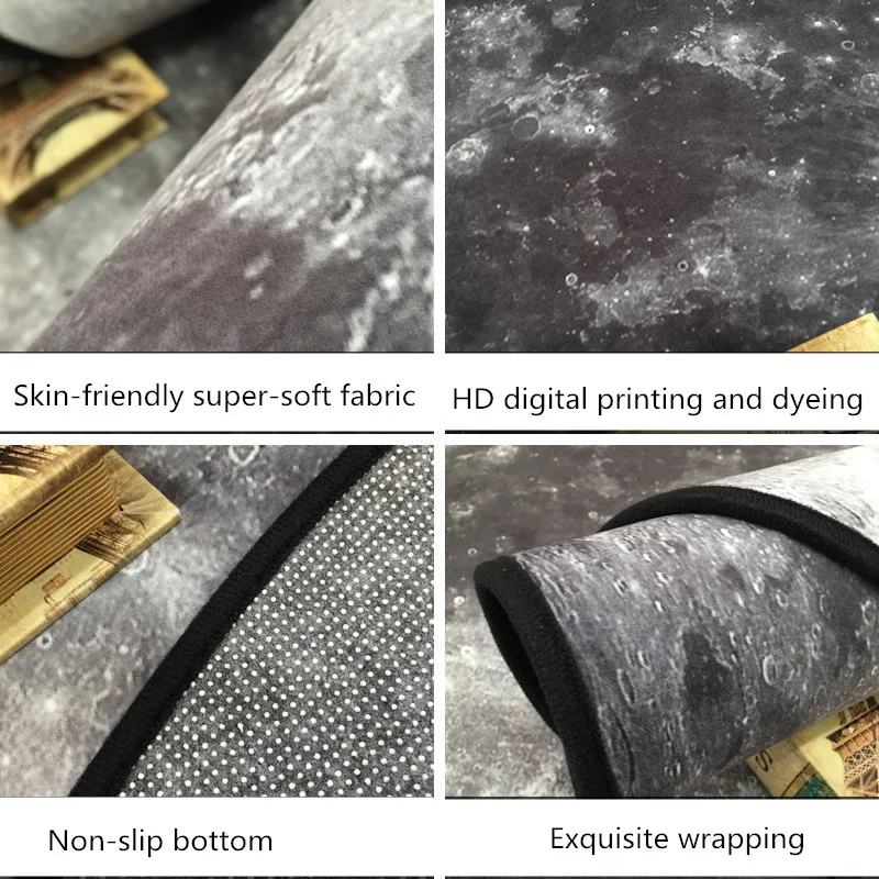 Круглый нескользящий ретро коврик с музыкой и виниловыми пластинами поверхность