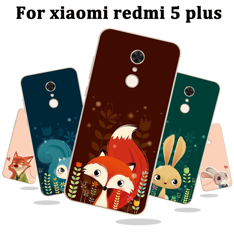 Чехол для xiaomi redmi 5 plus чехол милый мультяшный жесткий из поликарбоната redmi5