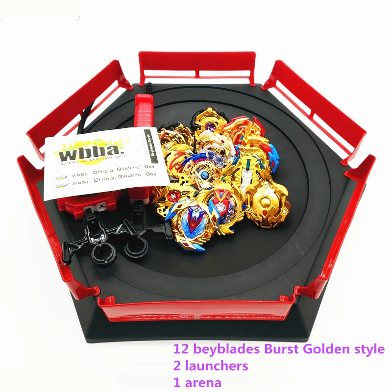 Золотой стиль Beyblade burst игрушки со стартером и арена Bayblade металлический сплав Бог спиннинг Топ Bey Blade лезвия подарок игрушки