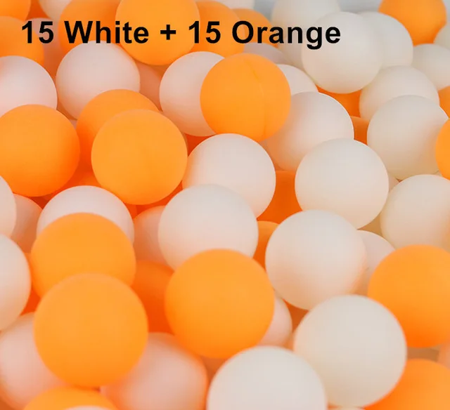 15 orange 15white 30, 50, 100 шт, 2 звезды, 40+ мм, 2,8 г, мячи для настольного тенниса, мячи для пинг-понга, белый, оранжевый, мяч для игры в пинг-понг, Любительский мяч для продвинутой тренировки - Цвет: 15 orange 15white