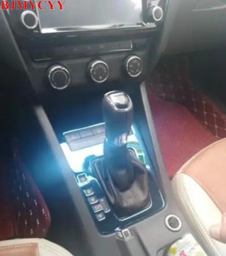 Автомобильный Стайлинг BJMYCYY автомобильная Подпорная панель из нержавеющей стали