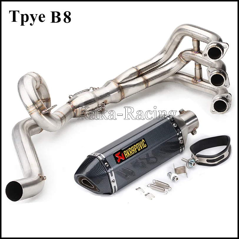 MT-09 MT09 tracer глушитель выхлопной трубы мотоцикла полная система передний Патрубок Трубы акроповый глушитель для Yamaha MT09 FZ09