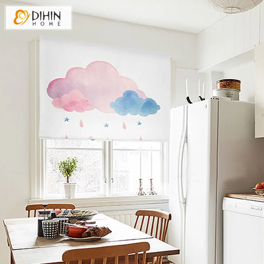 2018 Новое прибытие мультфильм печатных римских жалюзи толстые ткани оконные