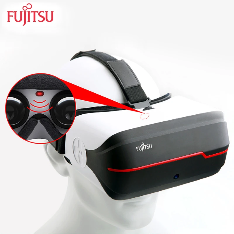 Fujitsu Все в Одном VR Гарнитура Android 4.4 Quad Core 1.5 ГГц ПРОЦЕССОР Виртуальная Реальность 3D