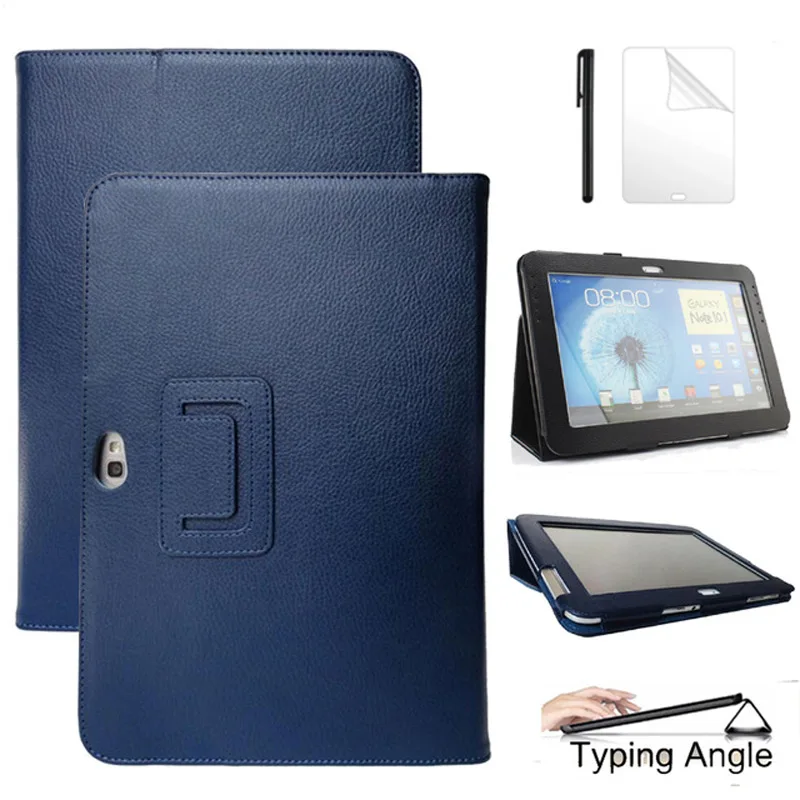 PU кожаный чехол подставка для Samsung Galaxy Note 10 1 N8000 N8010 N8020 умная Funda защитный +