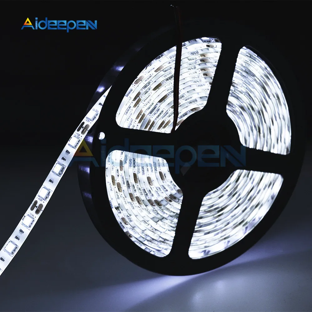 SMD светодиодный светильник 5050 5 м RGB светодиодный s лента DC 12 В 300 светодиодный s Водонепроницаемый светодиодный светильник для дома ТВ автомобиля Diy лампа