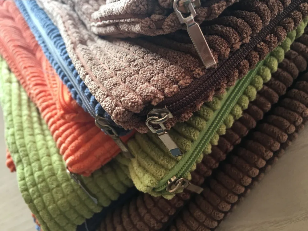 Вельветовая Подушка corn квадратная наволочка однотонная Чехол 45x45 см 50x50 55x55