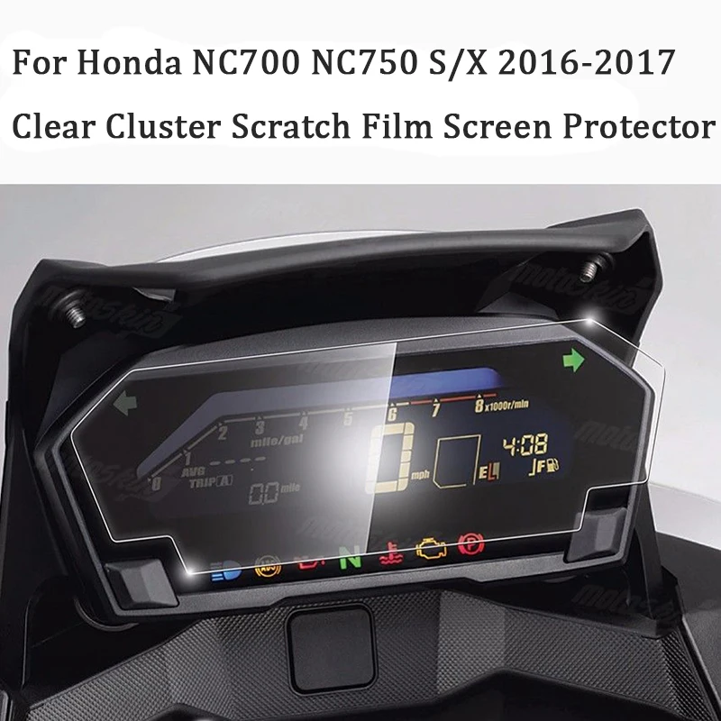 Защитная пленка для мотоцикла экрана Honda NC700 NC750 S/X 2017 2 костюма|Тенты и защитные
