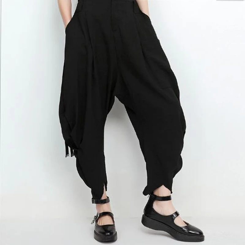 Новые женские модные летние лоскутные брюки с большими карманами и поперечным