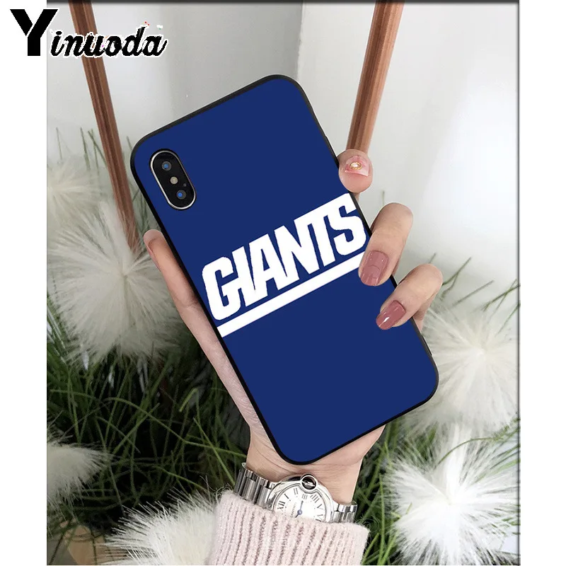 A10 Yinuoda New York Giants TPU мягкие Аксессуары для телефонов Чехол для iPhone 6S 6plus 7 7plus 8 8Plus X Xs MAX 5 5S XR - Цвет: A10