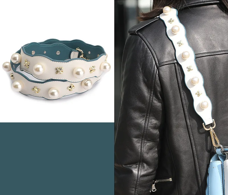 2018 Strap You Split Leather Shoulder With Pearl Women Bag Accessory Famous Brand Ladies Long | Багаж и сумки