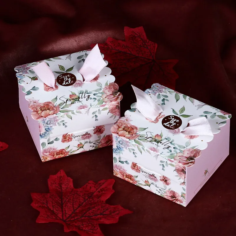 Новые креативные коробки для конфет в мраморном стиле Свадебная коробка