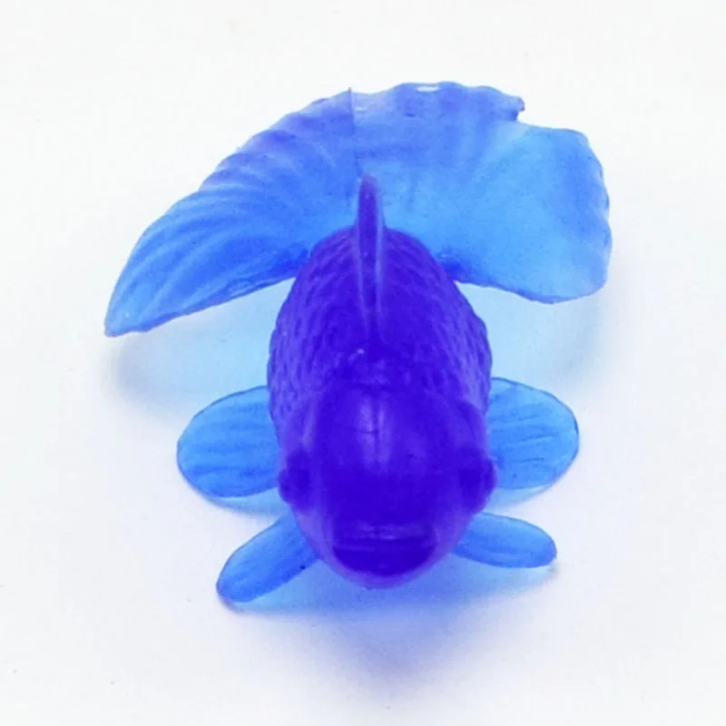 

Wholesale 200Pcs/lot Colorful Plastic Simulation Small Goldfish Model Toys Soft Rubber GoldFish Toys