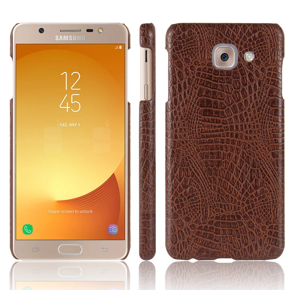 Чехол из крокодиловой кожи для samsung Galaxy J7 Max роскошный противоударный чехол с