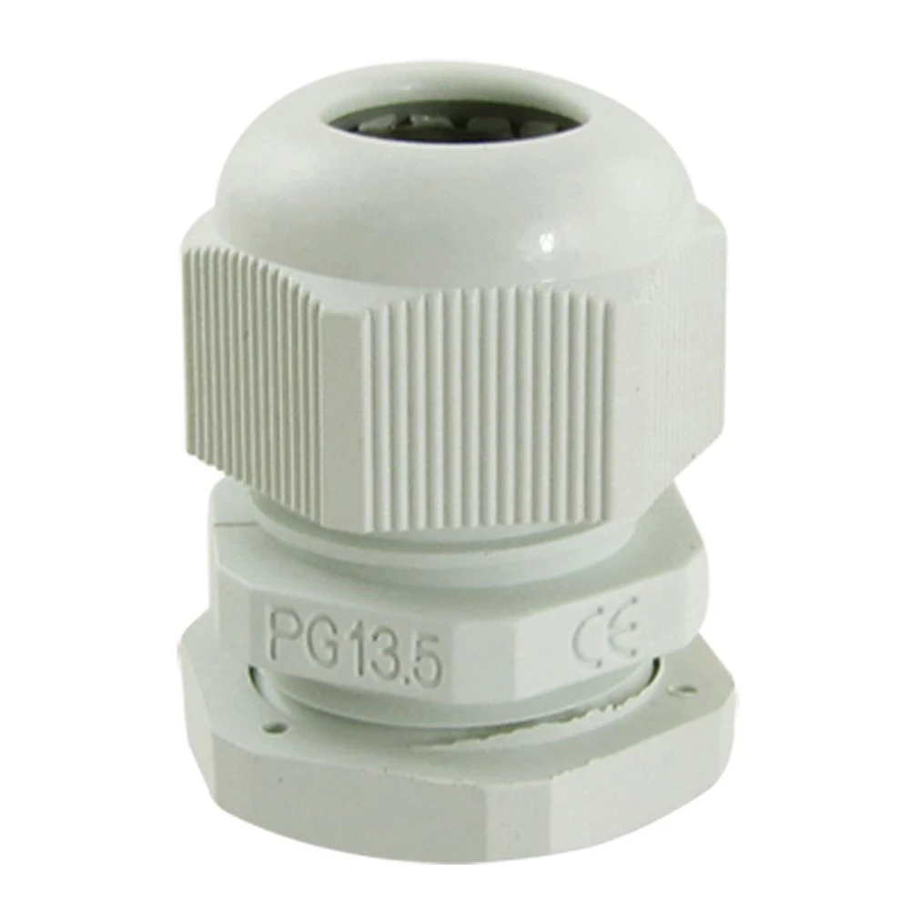 IMC Hot 10 pcs PG13.5 White Plastic Waterproof Connectors Cable Glands |