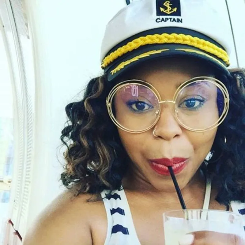 Большие очки в оправе винтажные ретро стиле с прозрачными линзами большие