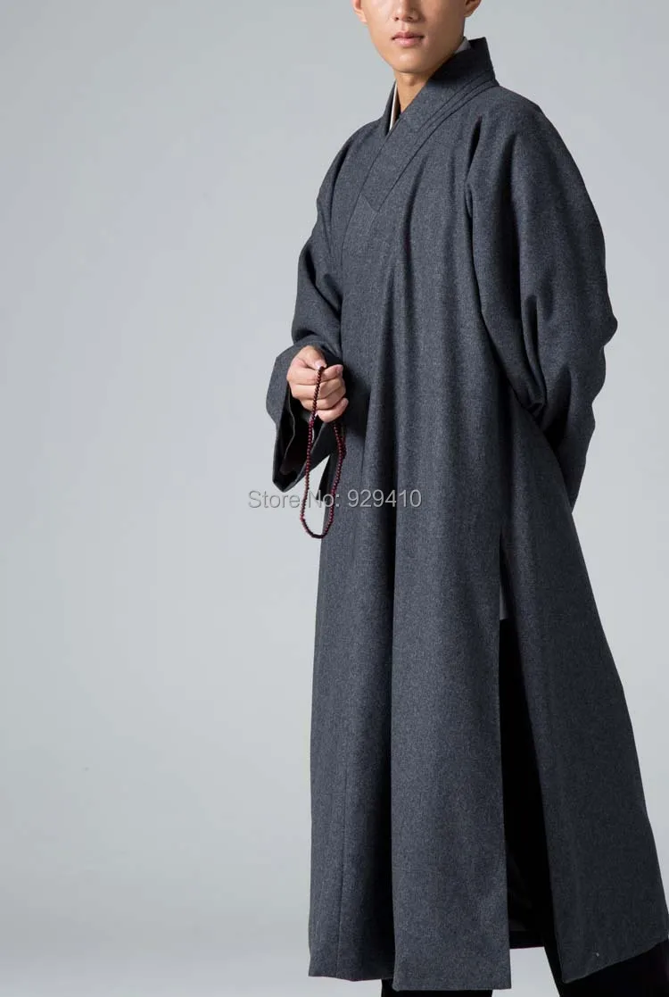 Зимний костюм монков шерстяное пальто для медитации Зен буддизм одежда униформа