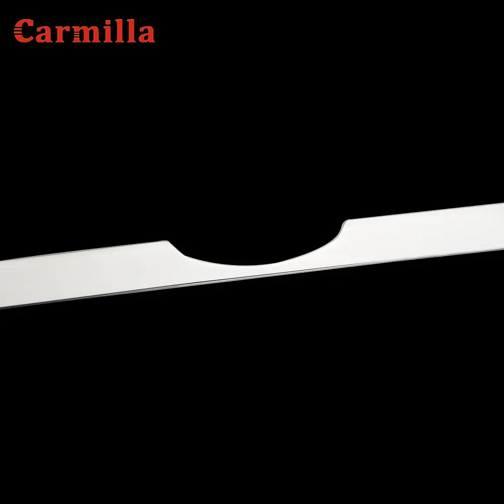 Задняя дверная ручка крышка багажника Накладка багажника Наклейка для Ford Fiesta 2009- хэтчбек хромированная литье акцент Стайлинг полоса