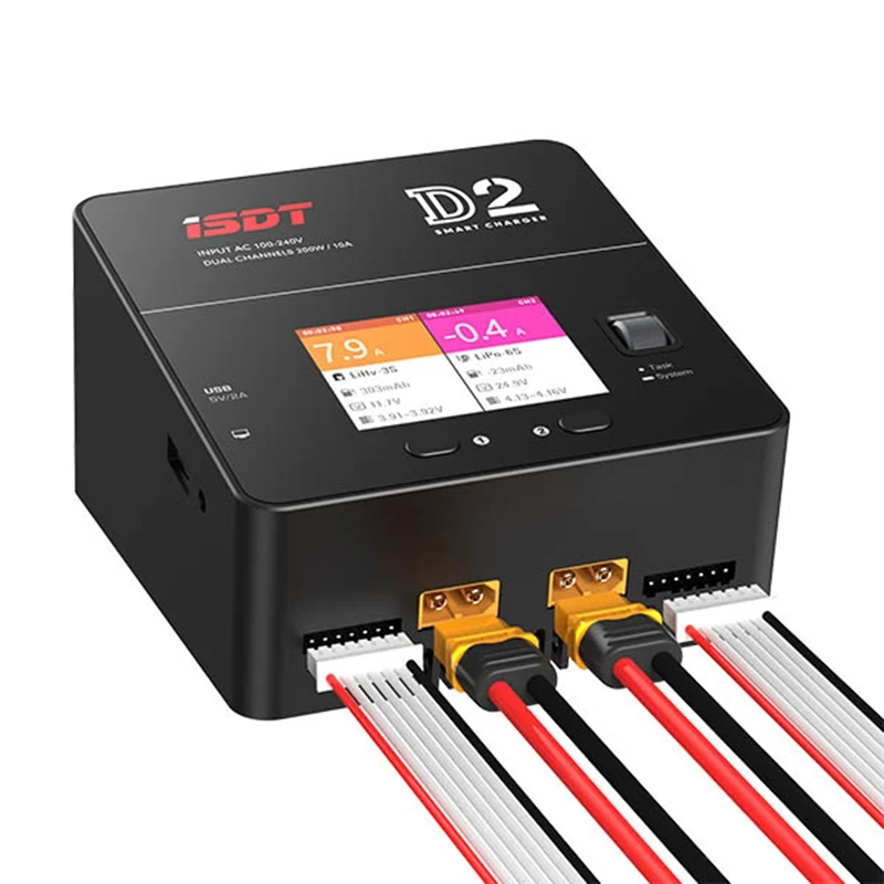 В наличии ISDT D2 200 Вт 20A AC двухканальный выход умная Lipo батарея балансирующее