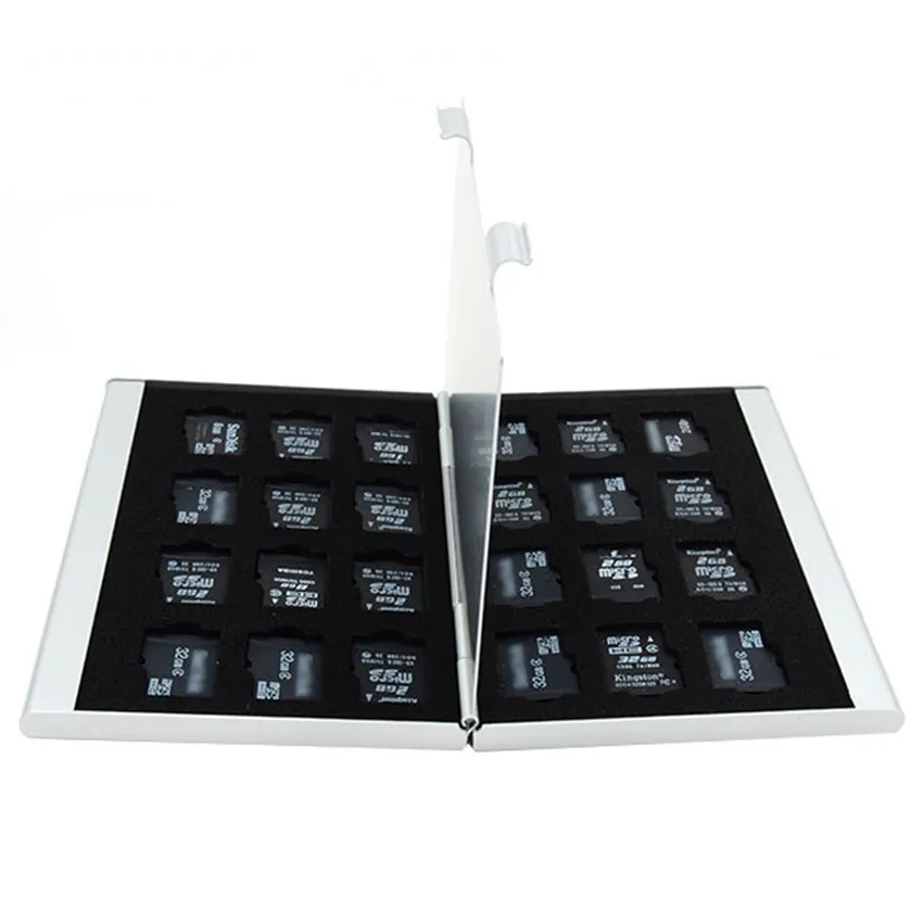 Чехол TOFOCO для хранения карт памяти алюминиевый футляр Micro SD 24TF