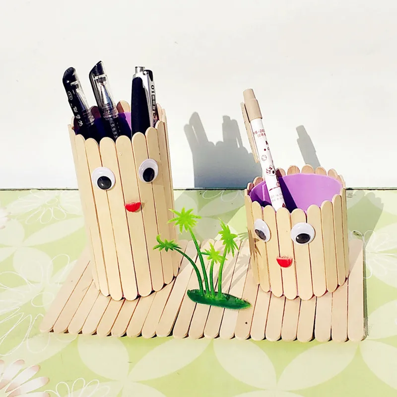 Model Pen Container Kindergarten Children Handmade Material Package DIY Creative Paper Baby Puzzle Toys A095