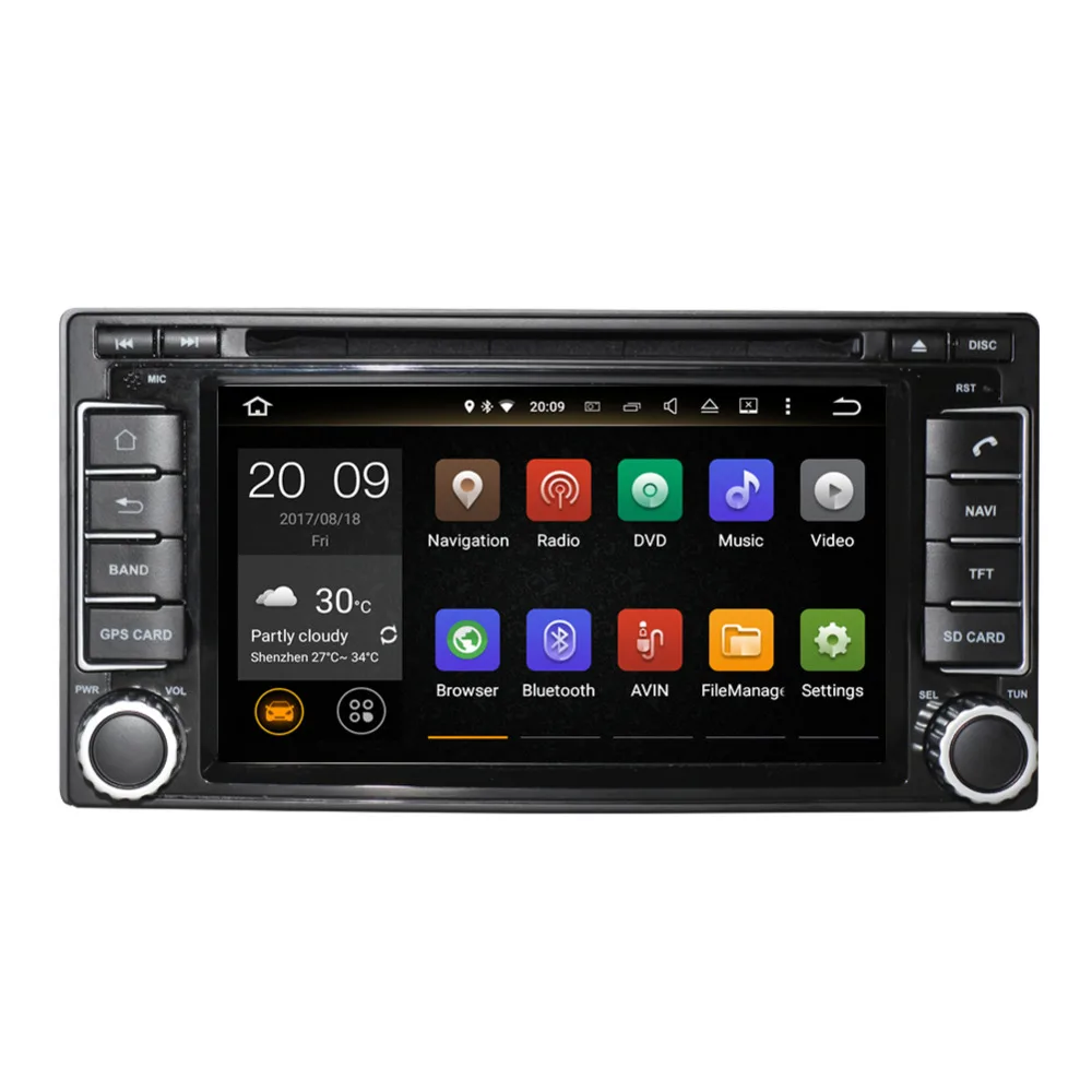 4 ГБ ОЗУ Android 8 0 Автомобильный GPS-навигатор с Bluetooth для Subaru Forester 2008-2012/Impreza 2007-2012 CD DVD