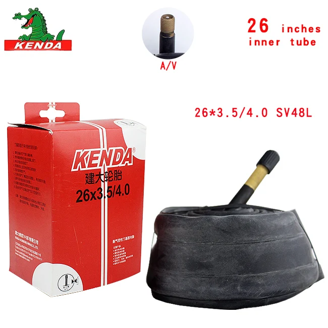 26X3.5-4.0 AV48mm KENDA, снежный велосипед, пляжный автомобиль, толстая шина K1188, Аксессуары для велосипеда, шины 26 дюймов, детали для велосипеда 26*4,0, внутренняя труба, велосипедная шина для жира - Цвет: 26X3.5-4.0 AV48mm