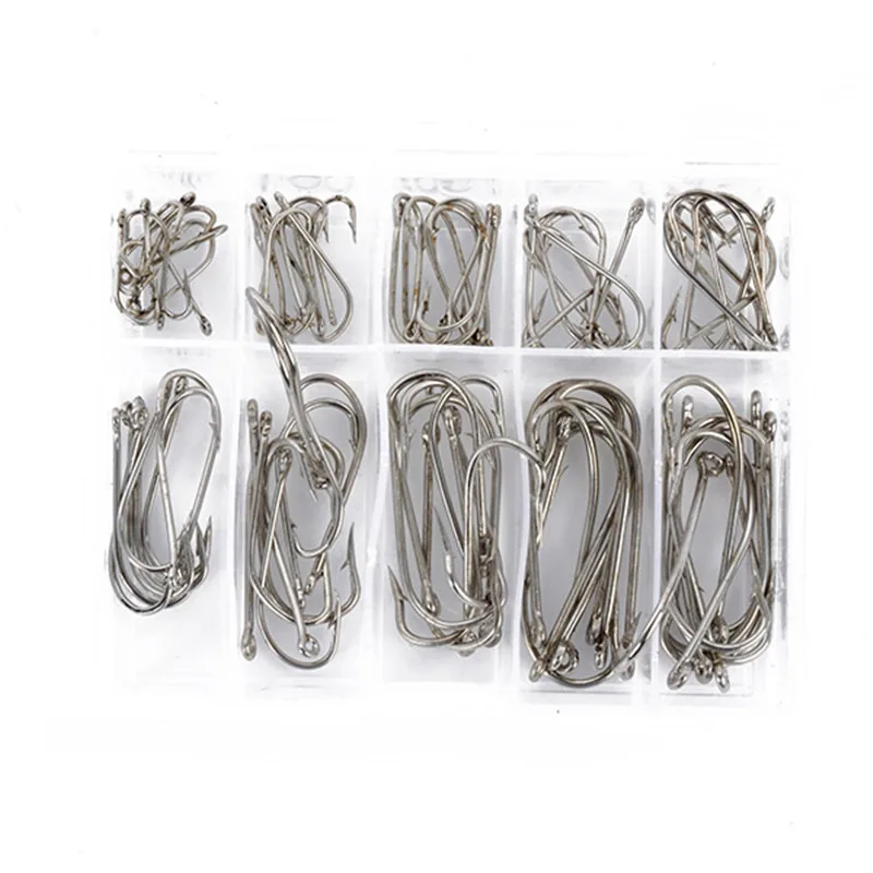 Рыболовный крючок для морской рыбалки 100 шт./компл. колючие Крючки на озере реке