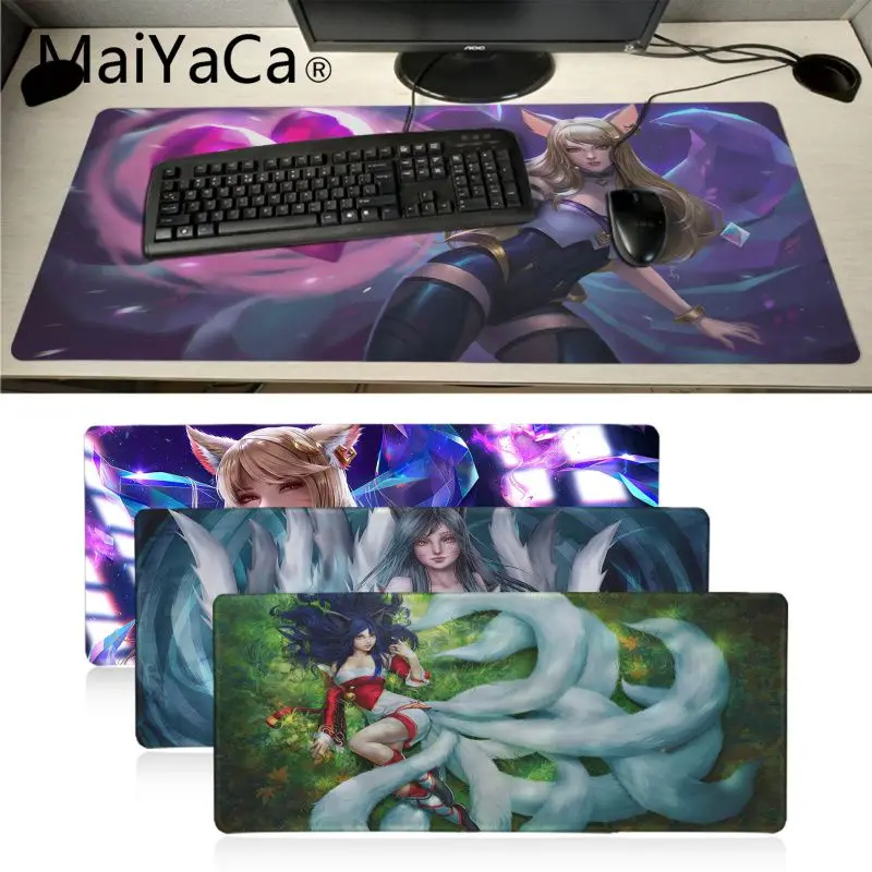 Игровая мышь Maiyaca Ahri KDA POPSTAR LoL League of Legends игровой коврик для мыши с закругленными