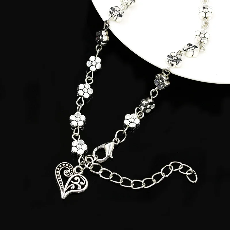 Винтажные регулируемые женские браслеты в этническом стиле с гравировкой виде