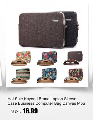 Лидер продаж kayond бренд Laptop Sleeve 10,11, 12,13, 14,15 дюймов компьютер брезентовый мешок Мышь Мощность сумка для IPad Планшеты для MacBook