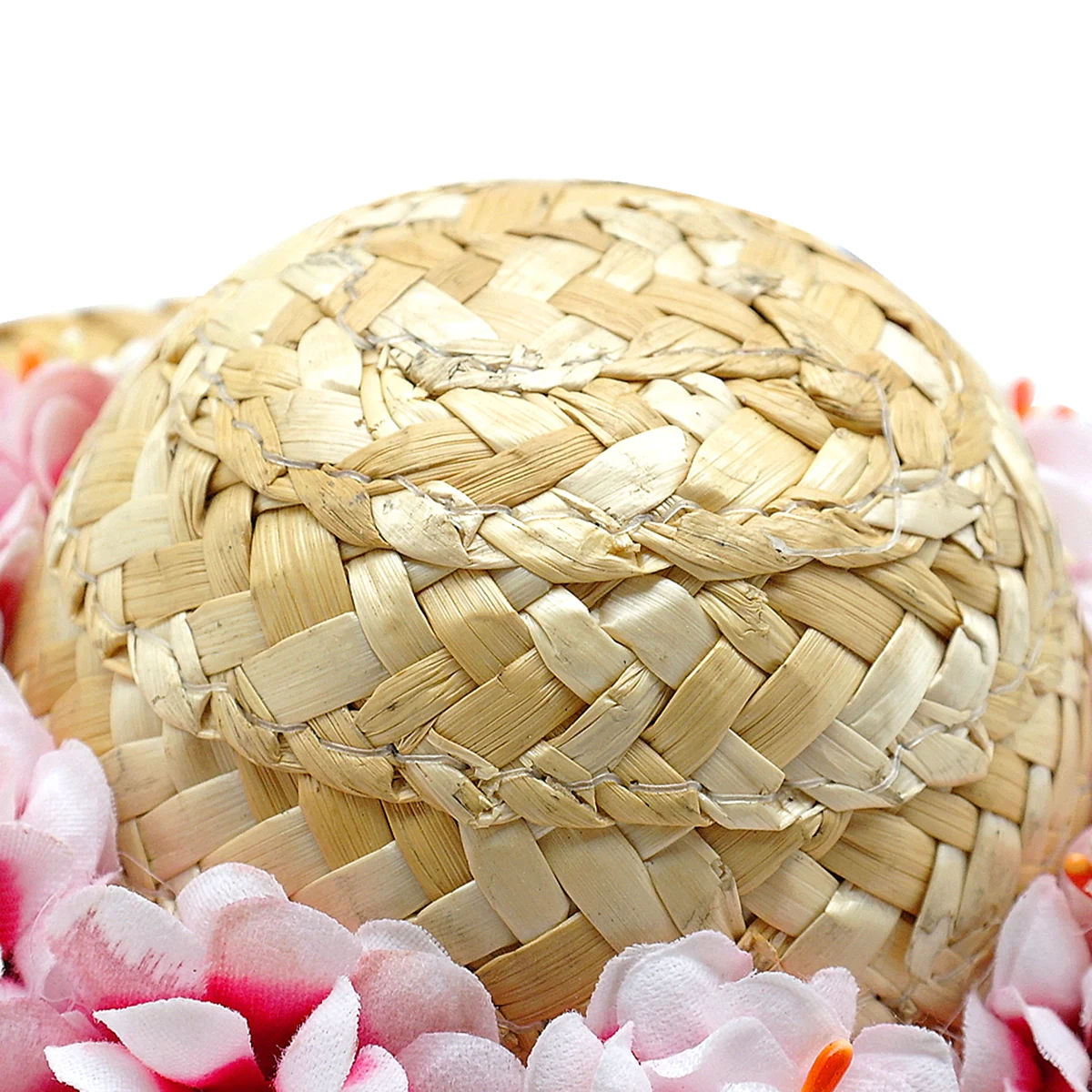 Соломенная шляпа с цветами для собак милая Панама от солнца аксессуар костюма