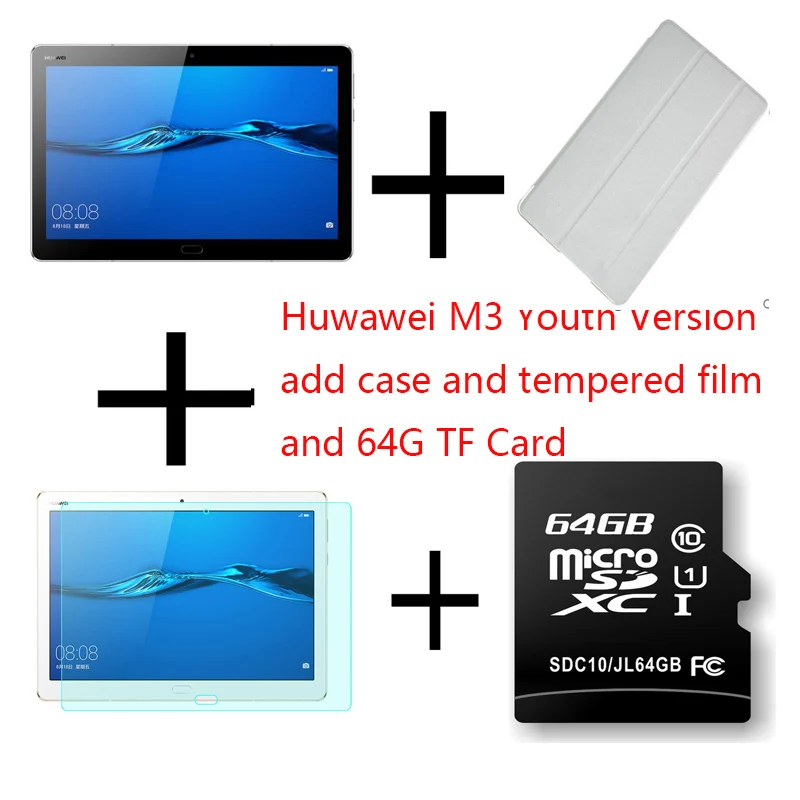 add case and film Huawei M3 lite 8 CPN-W09 планшетный ПК Восьмиядерный процессор Snapdragon 435 3 ГБ ОЗУ 32 Гб ПЗУ 8 дюймов 1920*1200 ips Android 7,0 WiFi gps - Комплект: add case and film