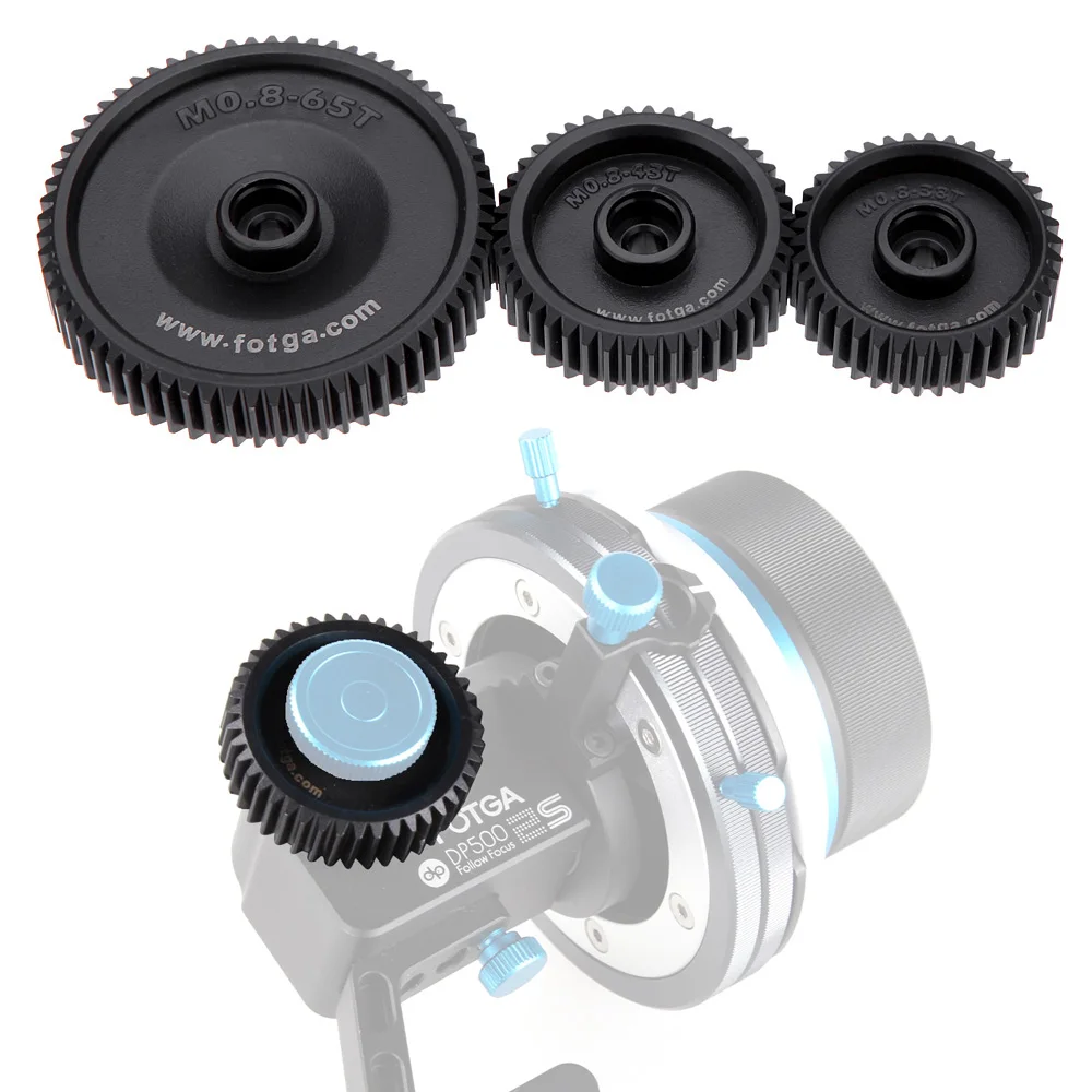 Fogta стандартный 38T 43T 65T 0 8 Mod Pitch набор передач для DP500II S 2S DP3000 Follow Focus Gear Kit |