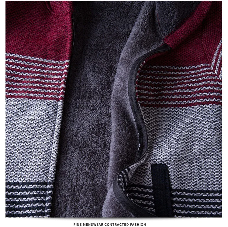 Кашемир 2019 зима мужской свитер с капюшоном пальто флисовый шерстяной куртки