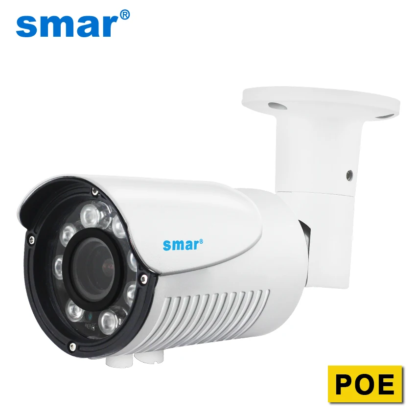 Водонепроницаемая POE IP камера 48 В 720P 1080P 4 кратный зум 2 8 12 мм|ip camera hd|poe ip cameraip |